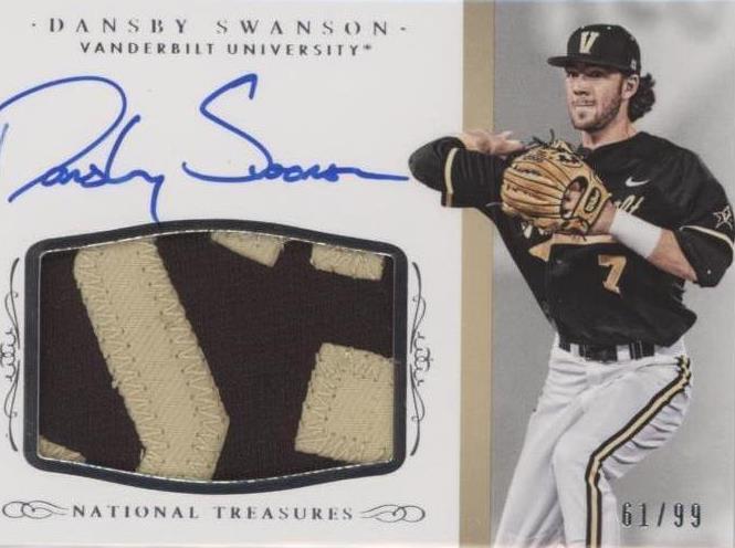 Panini National Treasures College 2015 - Dansby Swanson #DS