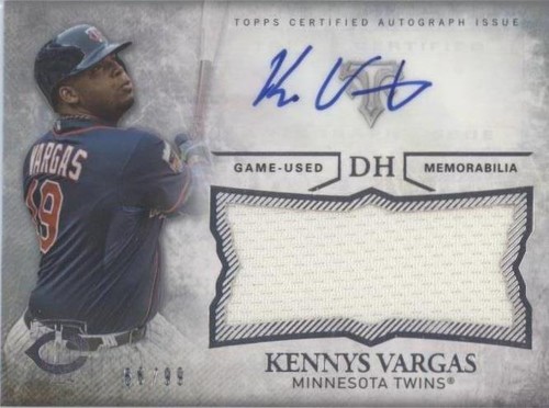 2015 Topps Triple Threads - Kennys Vargas #UAJR-KV
