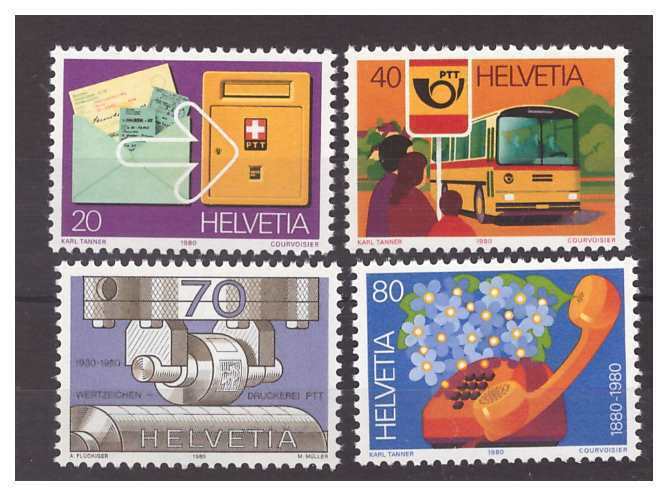 Svizzera  1980  -  Poste Svizzere  Serie   Nuova  ** Mnh