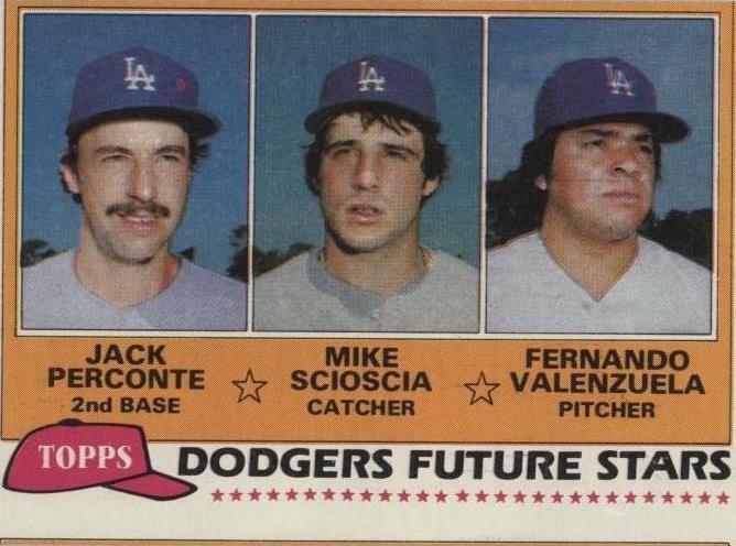 1981 Topps - Fernando Valenzuela Jack Perconte Mike Scioscia #302