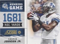 2012 Score Calvin Johnson #1