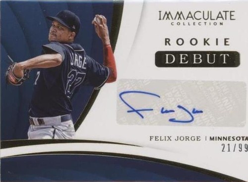 2018 Panini Immaculate Collection - Felix Jorge #RDS-FJ