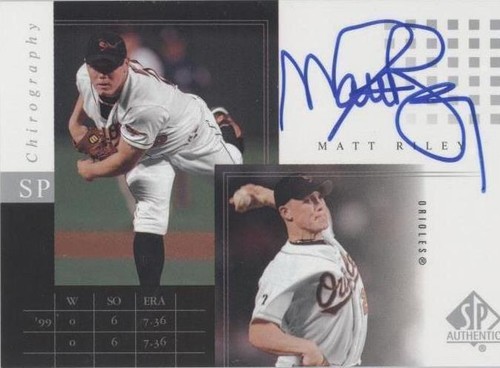 2000 SP Authentic - Matt Riley #MRI