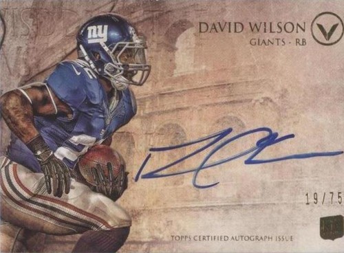 2012 Topps Valor David Wilson #VA-DW