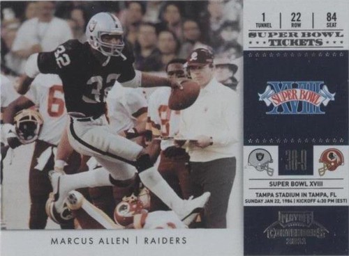 2011 Playoff Contenders Marcus Allen #19
