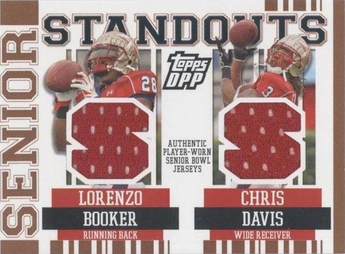 2007 Topps Draft Picks and Prospects (DPP) Chris Davis Lorenzo Booker #SSCR-BD