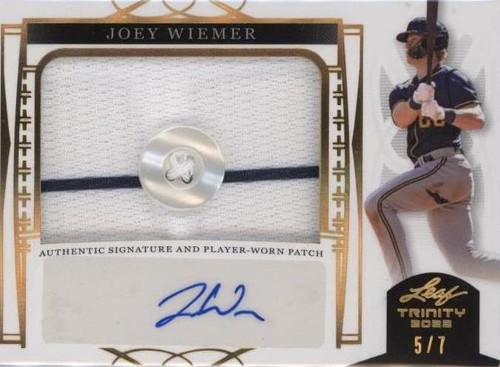 2022 Leaf Trinity - Joey Wiemer #PA-JW3