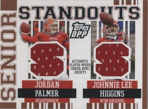 2007 Topps Draft Picks and Prospects (DPP) Johnnie Lee Higgins Jordan Palmer #SSCR-PH