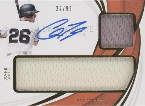 2019 Panini Immaculate Collection - Chris Shaw #D-CH