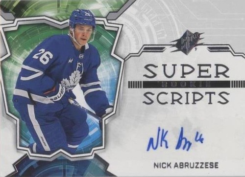 2022-23 SPx - Nicholas Abruzzese #SSR-NA