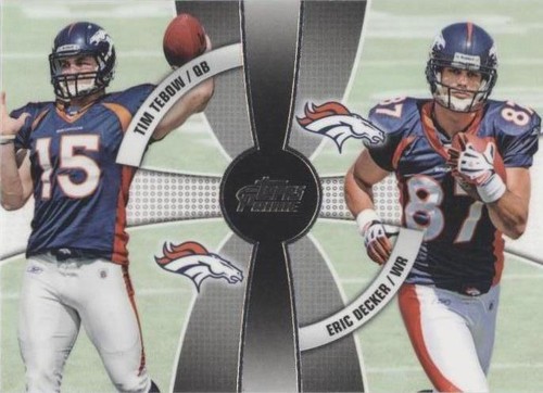 2010 Topps Prime Eric Decker Tim Tebow #2Q-24