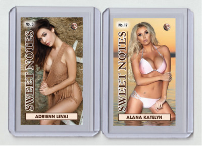 Alana Katelyn rare MH Sweet Notes #'d x/3 Tobacco card no. 17