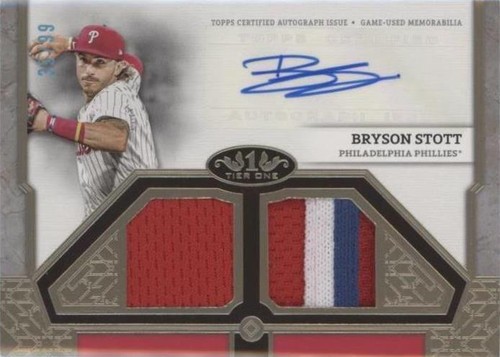 その他 Topps Bryson Stott auto PSA9 RC Bryson Stott 2022 Topps Update Photo Variation SP PSA 9
