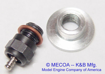 K&B GLOW PLUG ADAPTOR use std glow plug in NorVel 074 Aero & Heli engine 911-074