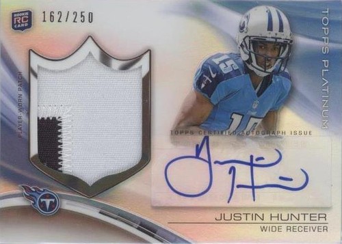 2013 Topps Platinum Justin Hunter #ARP-JH
