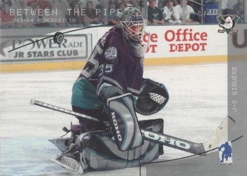 2003-04 In the Game Be A Player Memorabilia - Jean-Sebastien Giguere #124