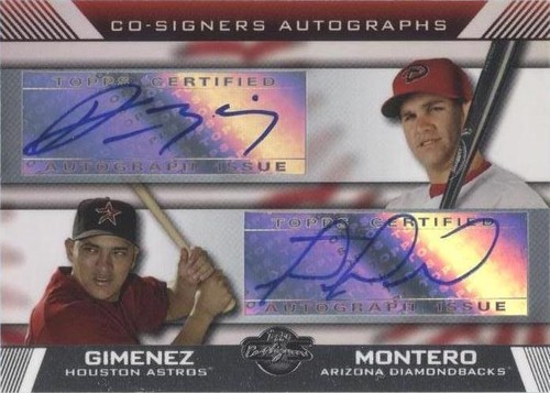 2007 Topps Co-Signers - Hector Gimenez Miguel Montero #CS-GM