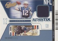 2004 Fleer Authentix Tom Brady #JA-TB