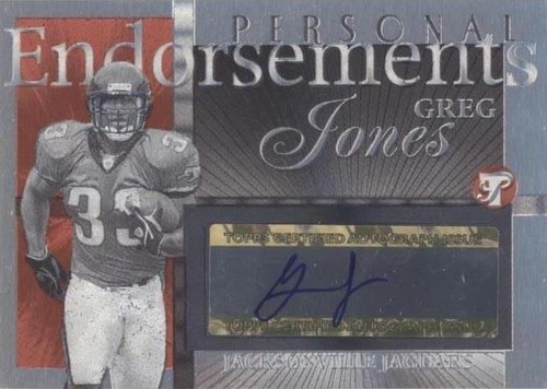 2004 Topps Pristine Greg Jones #PE-GJ