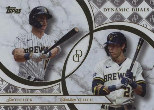 サインボール Sal Frelick & Christian Yelich Christian Yelich & Sal Frelick Milwaukee Brewers Autographed
