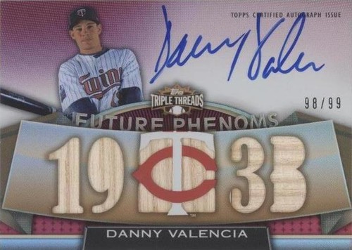 2011 Topps Triple Threads - Danny Valencia #104