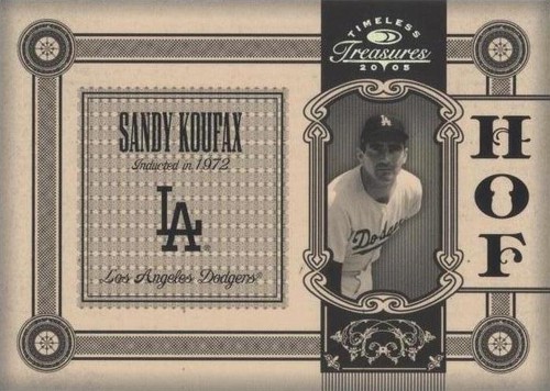2005 Donruss Timeless Treasures - Sandy Koufax #HOF-32