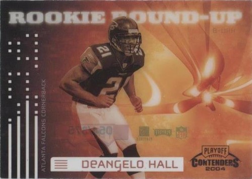 2004 Playoff Contenders DeAngelo Hall #RRU-8