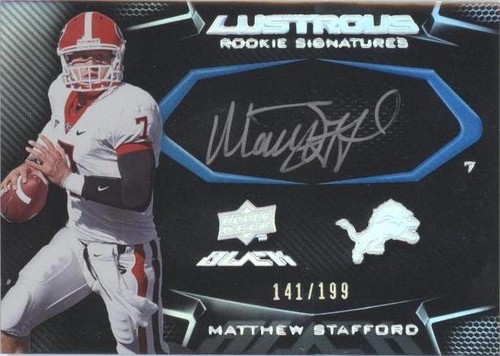 2009 Upper Deck Black Matthew Stafford #100