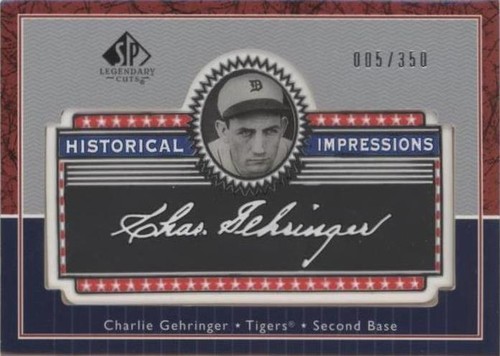 2003 SP Legendary Cuts - Charlie Gehringer #L-CG