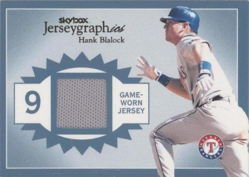 2004 Skybox Autographics - Hank Blalock #J-HB