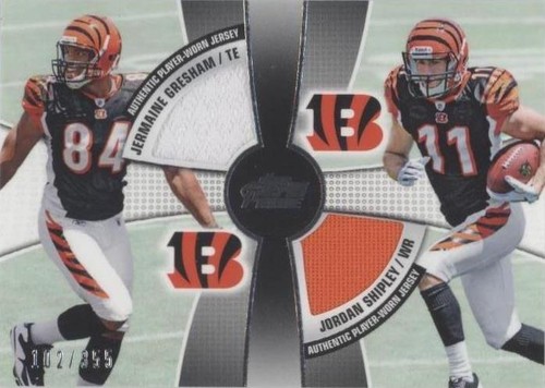 2010 Topps Prime Jermaine Gresham Jordan Shipley #2QR-GS