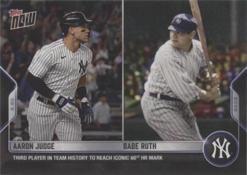 2025 Topps Now Aaron Judge #40 Matches Babe Ruth in Yankees