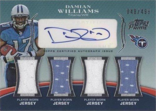 2010 Topps Prime Damian Williams #PL5-DW