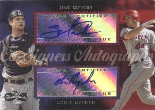 2006 Topps Co-Signers - Chris Snyder Jeff Mathis #CS-23