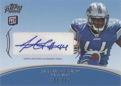 2010 Topps Prime Jahvid Best #PAR-JB