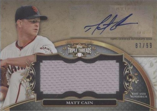 2013 Topps Triple Threads - Matt Cain #UAJR-MC1