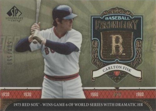 2006 SP Legendary Cuts - Carlton Fisk #BC-CF