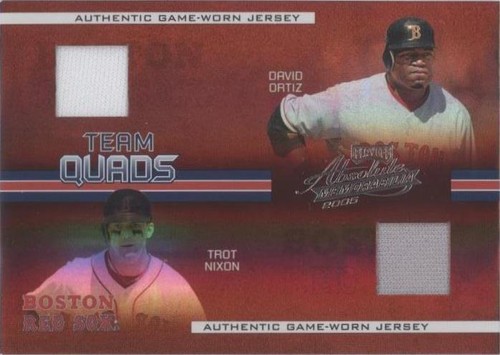 2005 Playoff Absolute Memorabilia - David Ortiz Jason Varitek Manny Ramirez #TQ-29