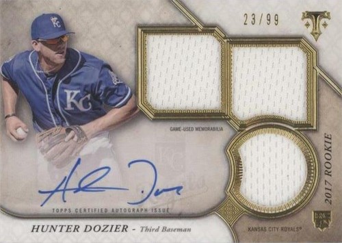 2017 Topps Triple Threads - Hunter Dozier #RPA-HD