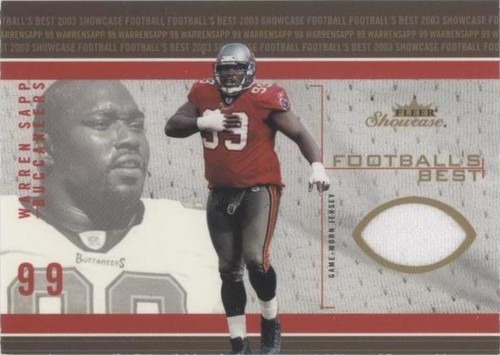 2003 Fleer Showcase Warren Sapp #FB-WS