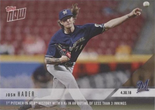 2018 Topps Now - Josh Hader #145