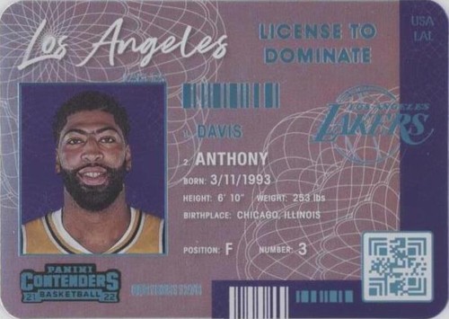 2021-22 Panini Contenders - Anthony Davis #4