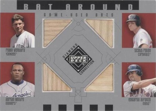 2002 Upper Deck Diamond Connection - Adrian Beltre Edgardo Alfonzo Robin Ventura #BA-VRBA