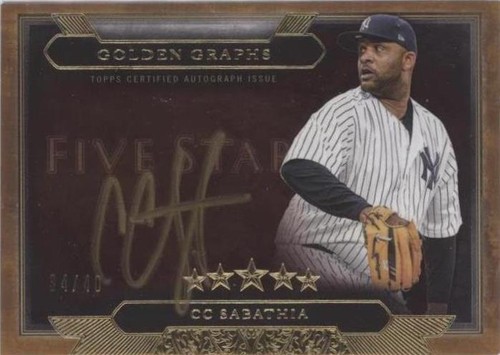 2020 Topps Five Star - C.C. Sabathia #GG-CCS
