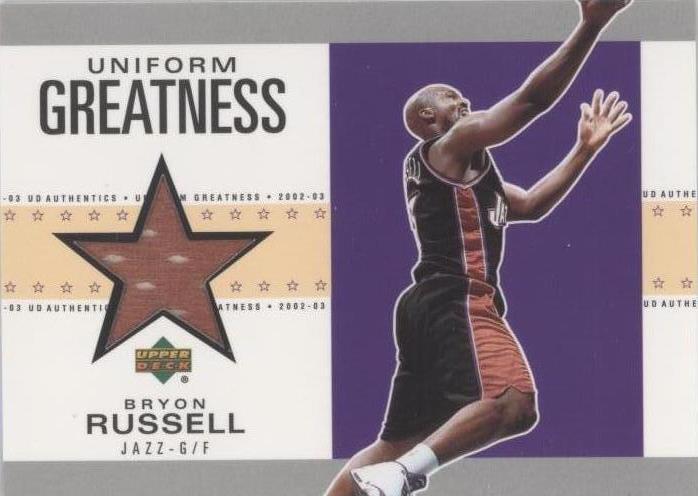 2002-03 Upper Deck UD Authentics - Bryon Russell #BR-U