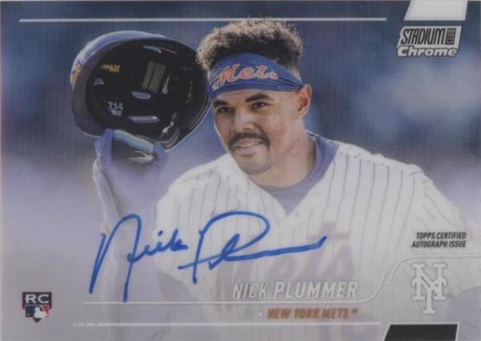 2022 Topps Stadium Club Chrome - Nick Plummer #SCCUA-NPL