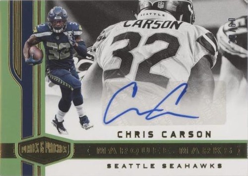 2018 Panini Plates & Patches Chris Carson #MM-CC