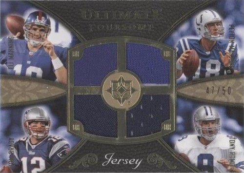 2008 Ultimate Collection Eli Manning Peyton Manning Tom Brady #UFJ-9
