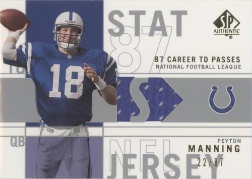2001 SP Authentic Peyton Manning #SP-PM