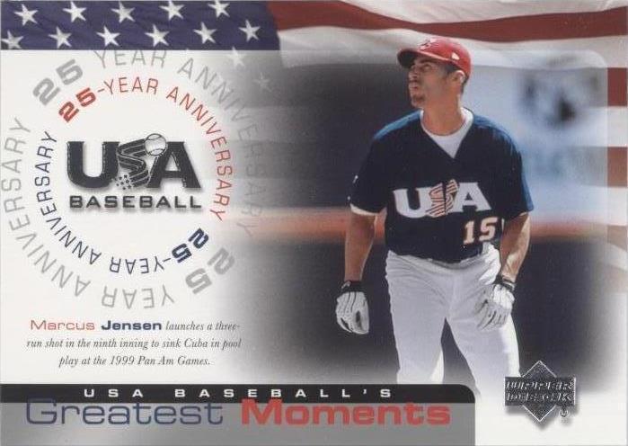 2004 Upper Deck USA Baseball 25-Year Anniversary - Marcus Jensen #USA-199